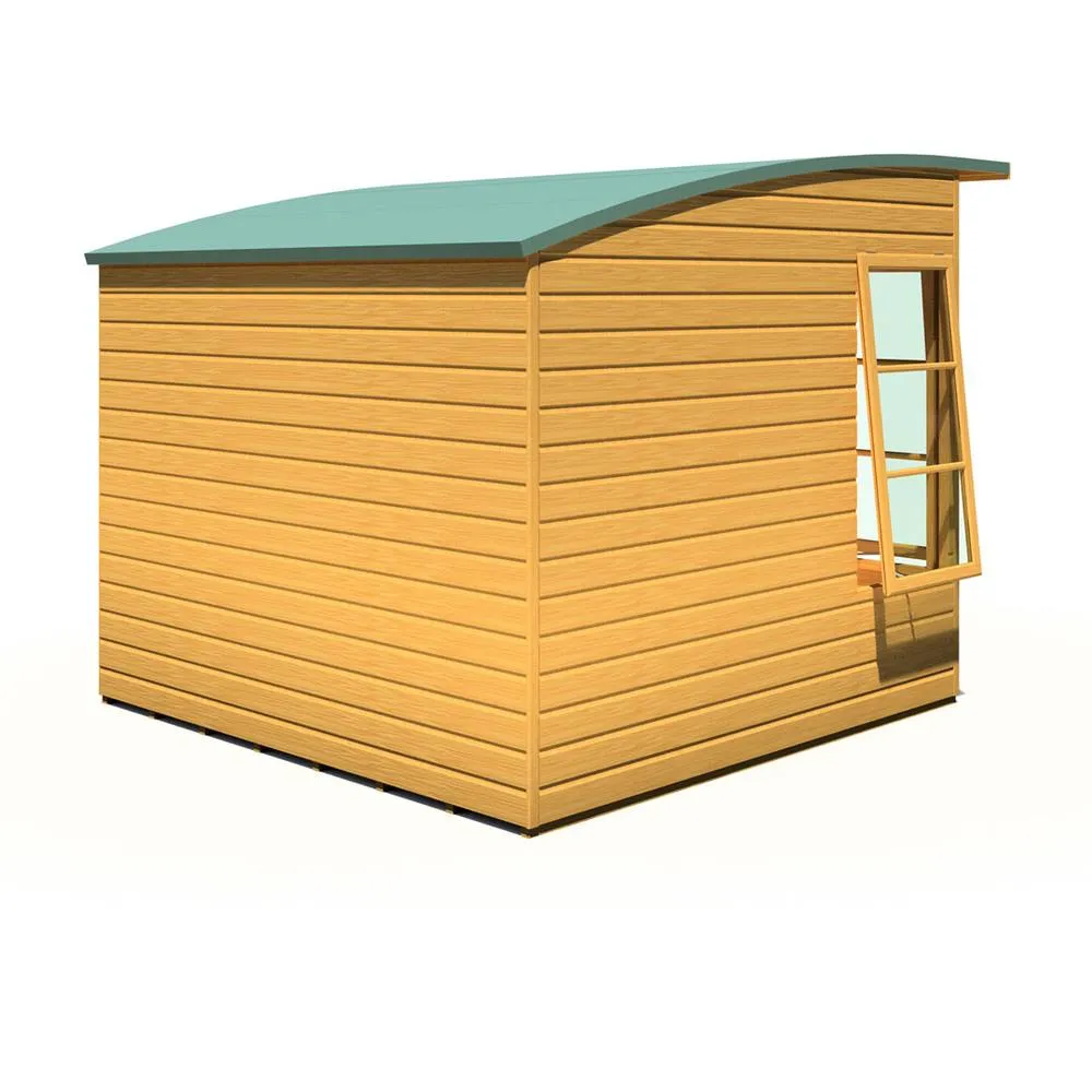 Shires Orchid 8 x 8 Feet Summerhouse - L239 x W239 x H215.9 cm in Light Brown 4