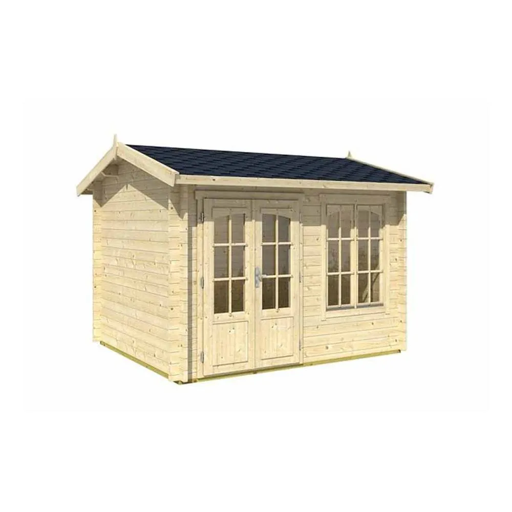 Lasita Maja Ltd Alex-Log Cabin, Garden Room, Home Office - L340xW308.3xH245.1 cm in Beige 2