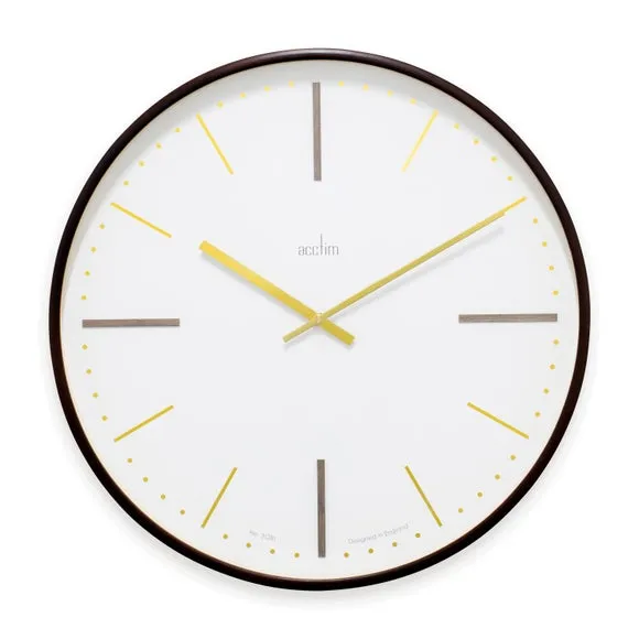 Acctim Knoll Dark Wood Wall Clock