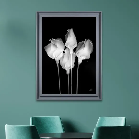 The Art Group Mono Floral II Framed Print