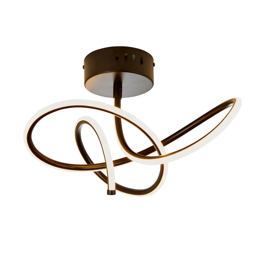 Glow Whirly Ceiling Light, Matte Black 1