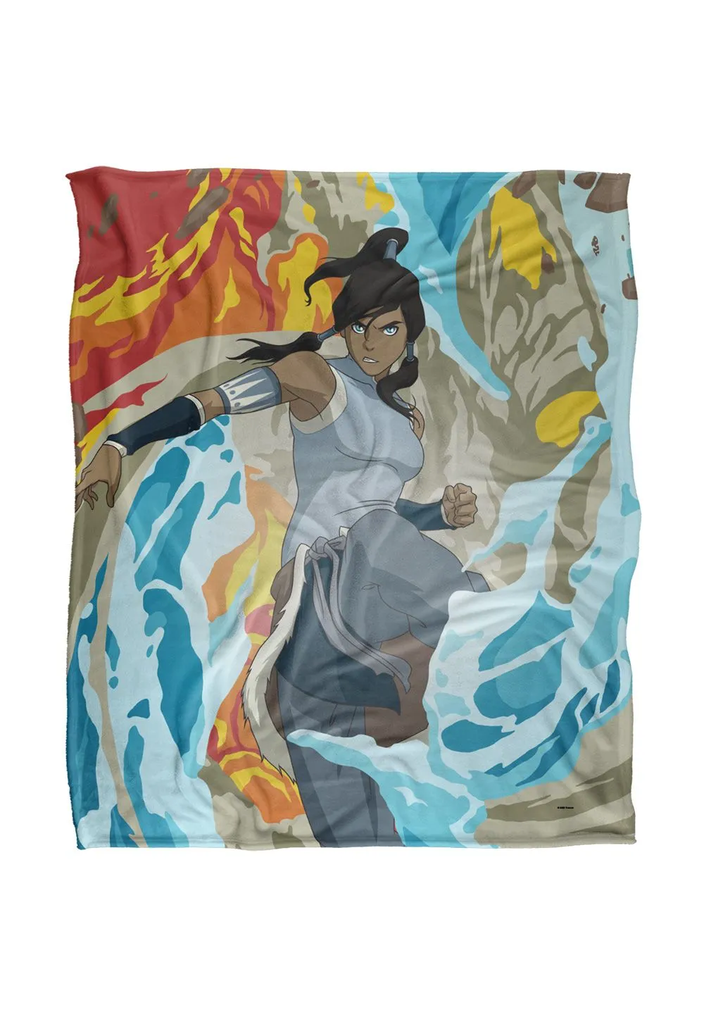 Nickelodeon Legend of Korra Korra Avatar Silky Touch Super Soft Throw Blanket 152 X 127 cm in White
