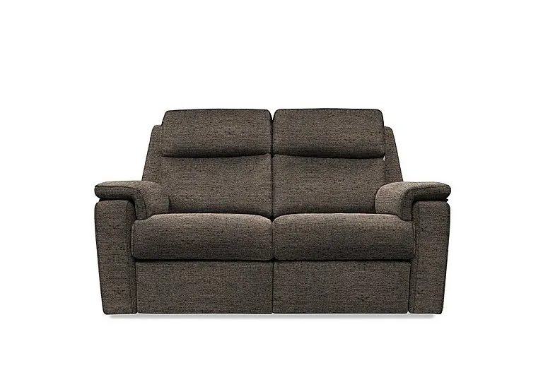 Thornbury 2 Seater Fabric Recliner Sofa with Headrests and Power Lumbar - Yarn Slate