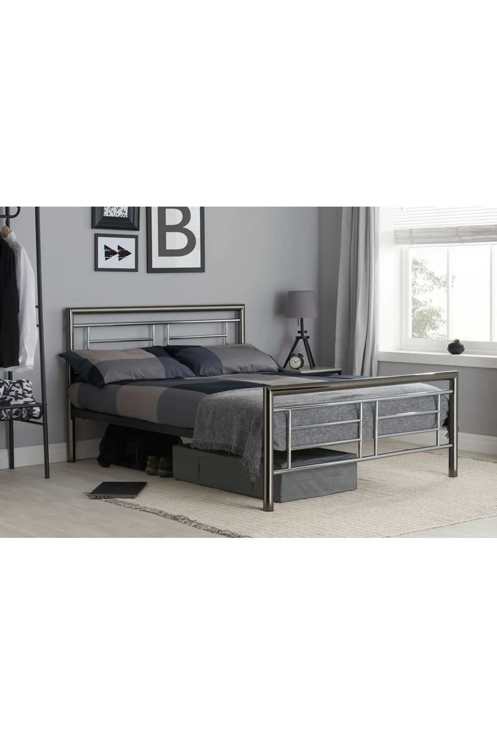 Birlea Montana Bed in Silver