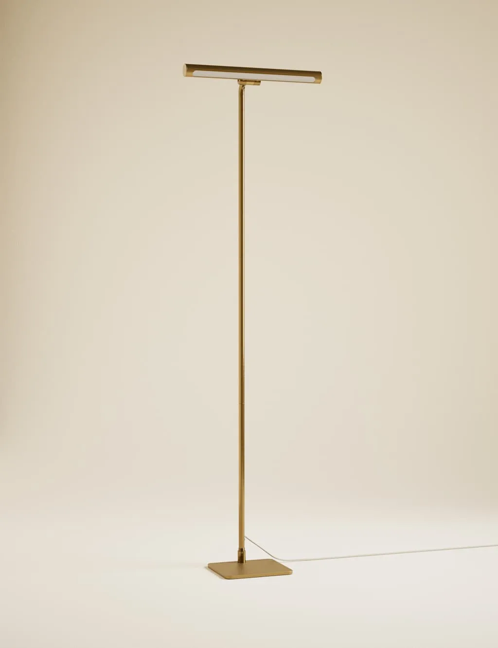 M&S Banker's Floor Lamp Antique Brass