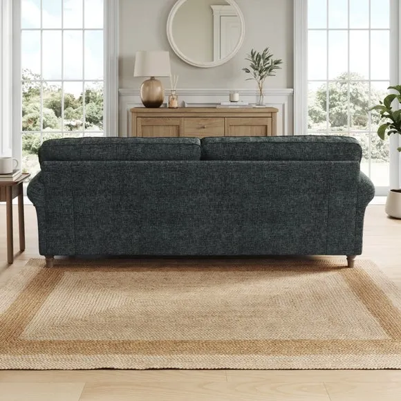 Flori Chunky Chenille 4 Seater Sofa 3