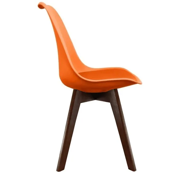 Fusion Living Soho Plastic Dining Chair with Squared Legs 4