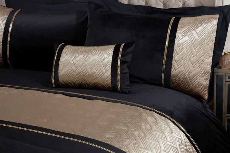 Rapport Home Capri Boudoir Polyester Filled Cushion (50x30 cm) in Gold
