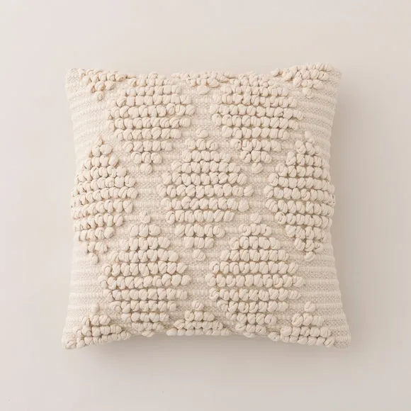 Jersey Bobble Diamond Square Cushion 3