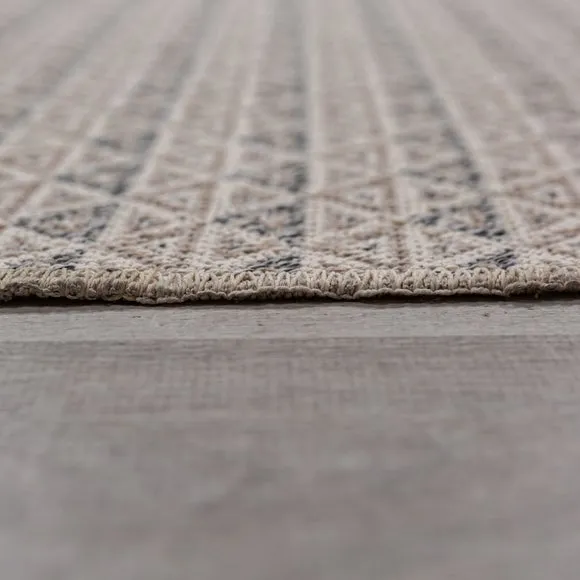 Geo Diamond Woven Washable Rug 4