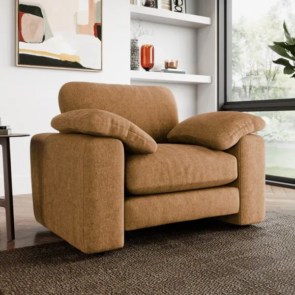 Magnus Vintage Soft Chenille Snuggle Sofa 1