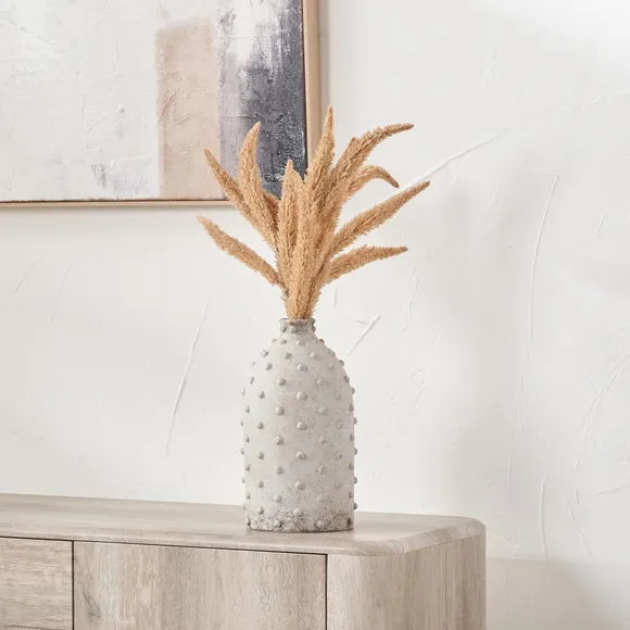 Kali Textured Dot Stoneware Vase 1