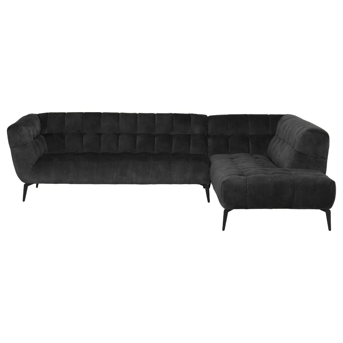 Azalea Corner Group Chaise Right Sofa, Black | Barker & Stonehouse 3