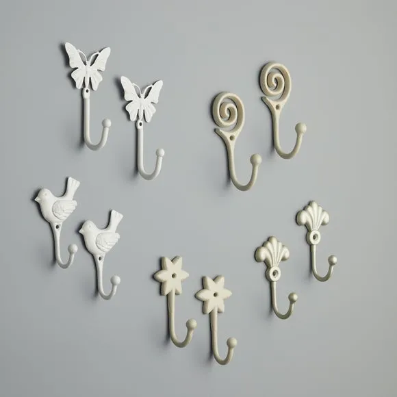 Champagne Pack of 2 Toulouse Scroll Hooks 2