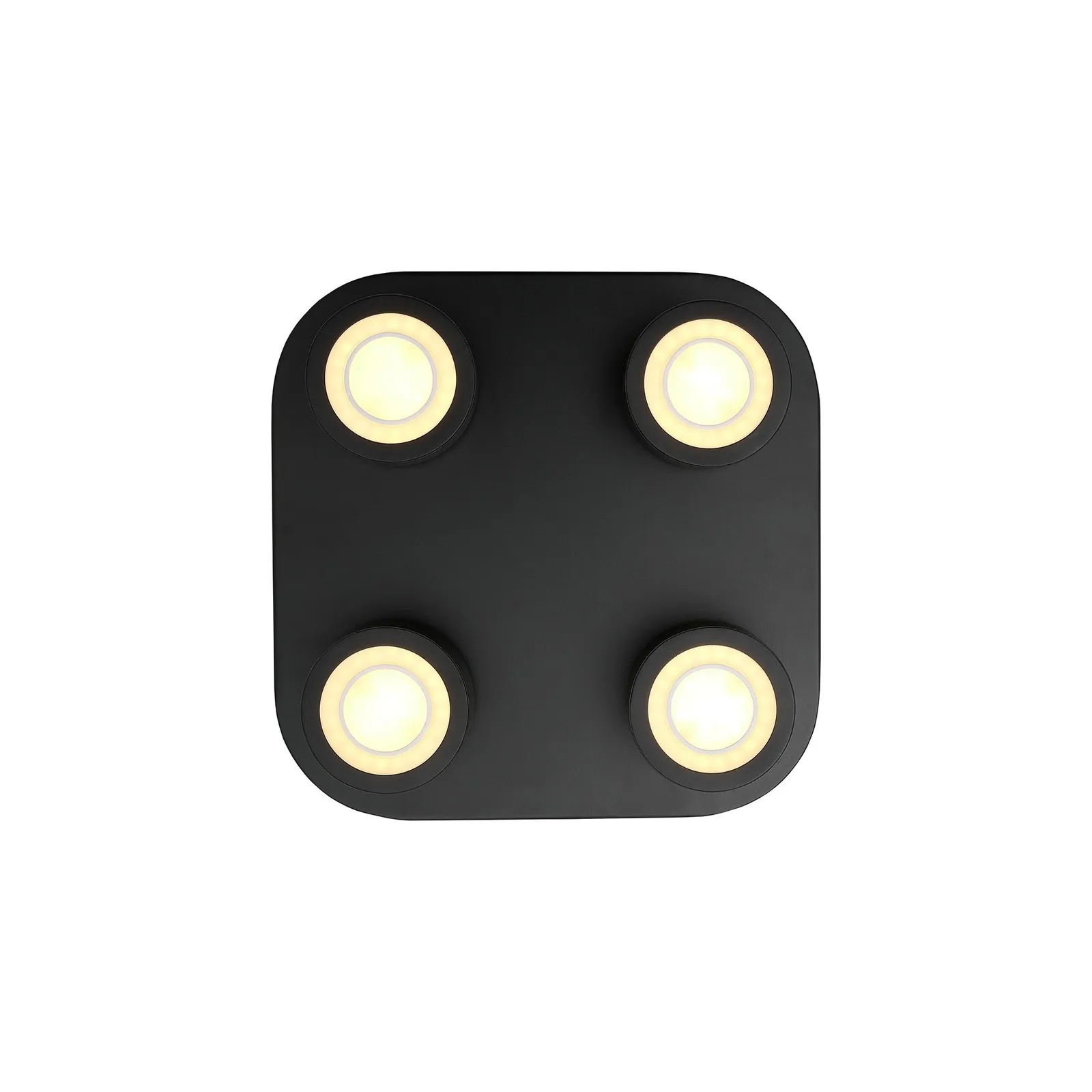 Nordlux Clyde Ceiling Light Black Metal Office LED 2700k Mains 2