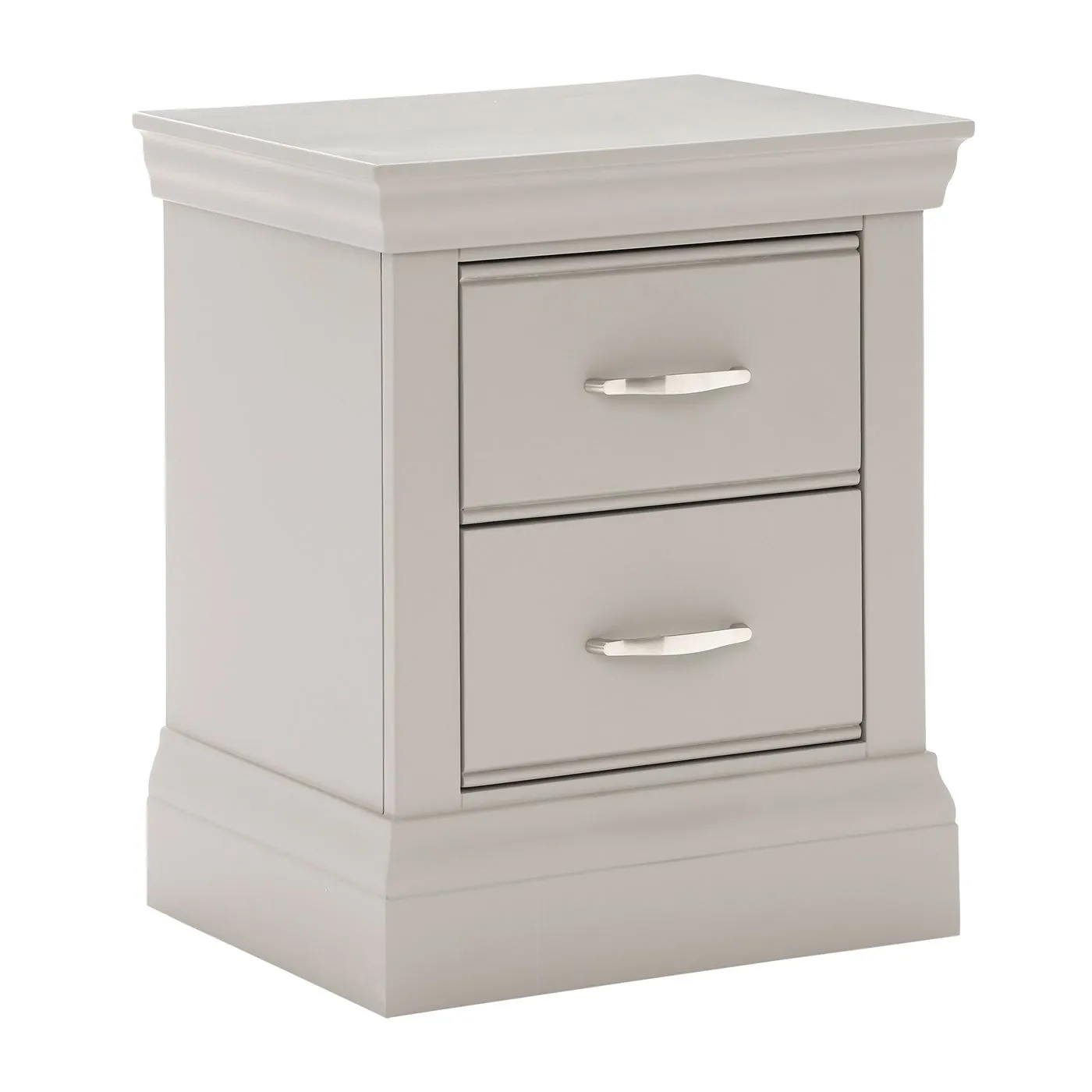 Helmsley Small 2 Drawer Bedside, Urban Grey
