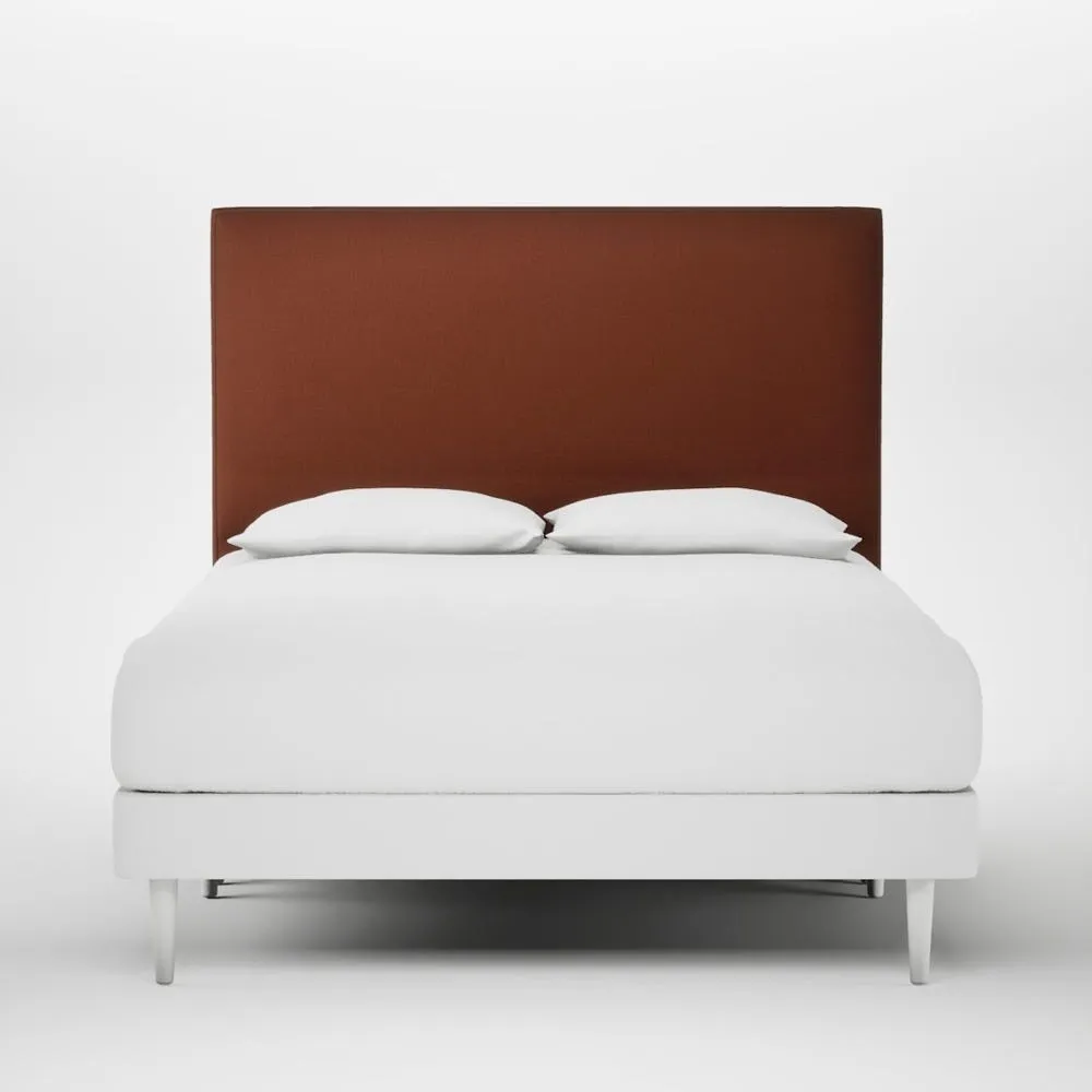 Heal's Newman Headboard King Smart Cotton Linen Rust 1