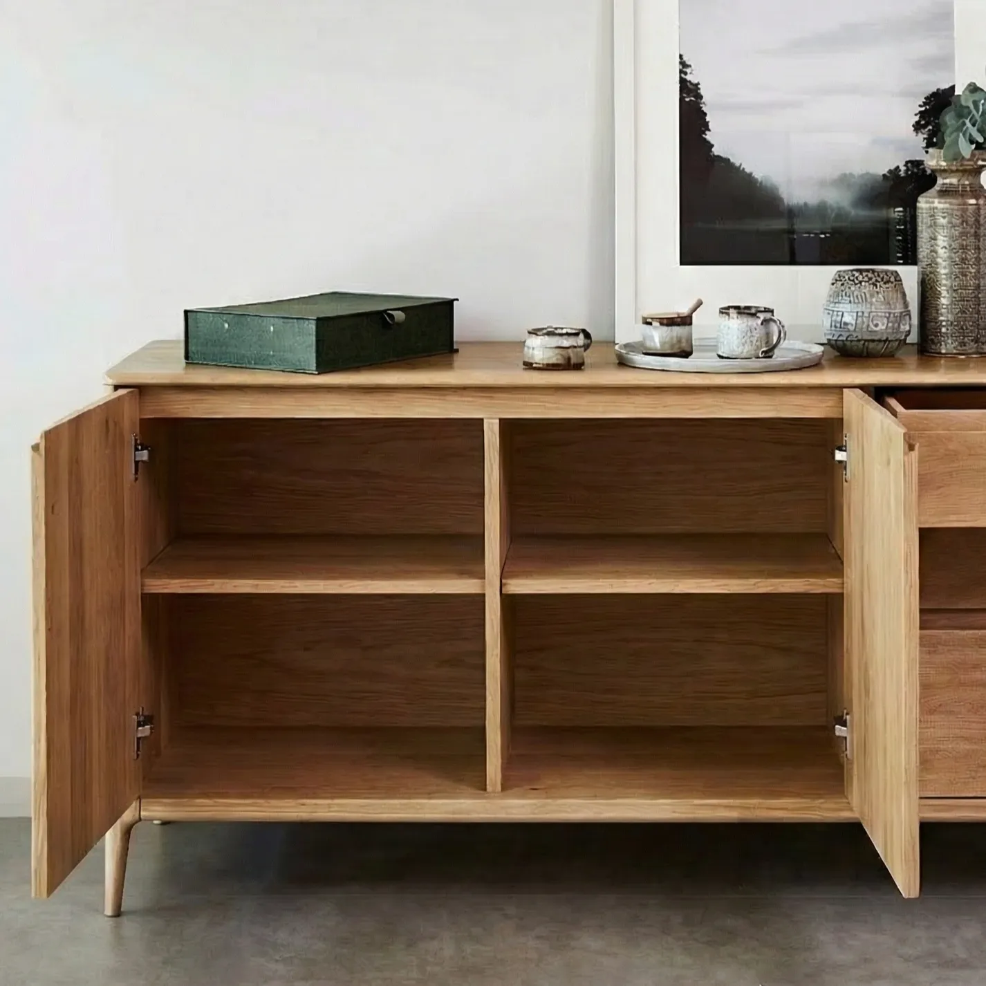 Ercol Romana Large Sideboard, Neutral Oak | Barker & Stonehouse 3