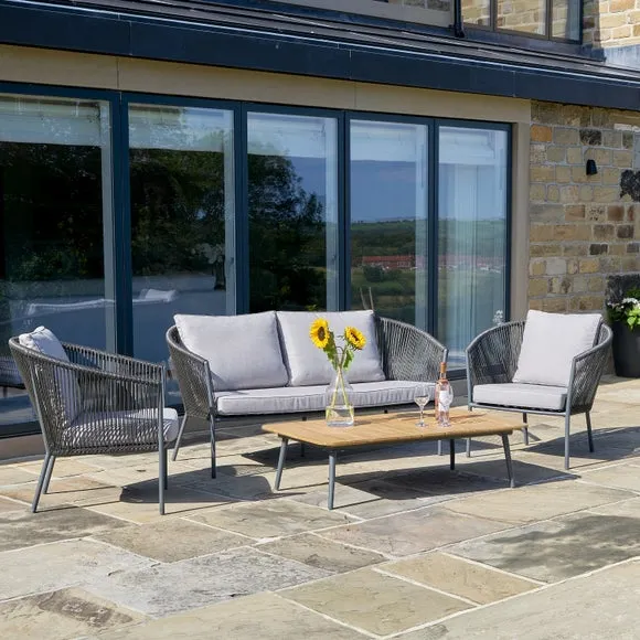 Reims Grey Garden Lounge Set