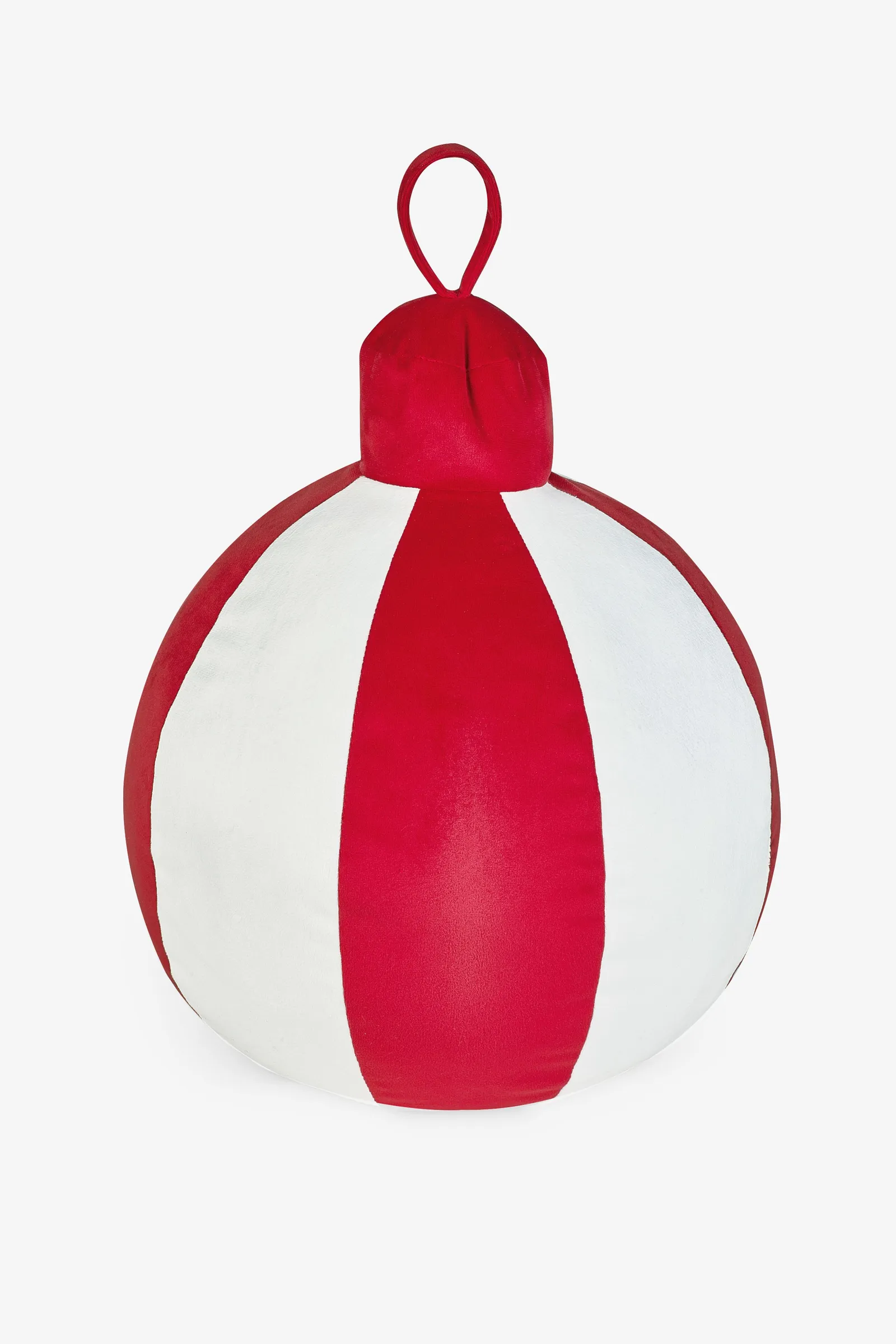 Catherine Lansfield 'Christmas Bauble' 3D Shaped Cushion in Red 4
