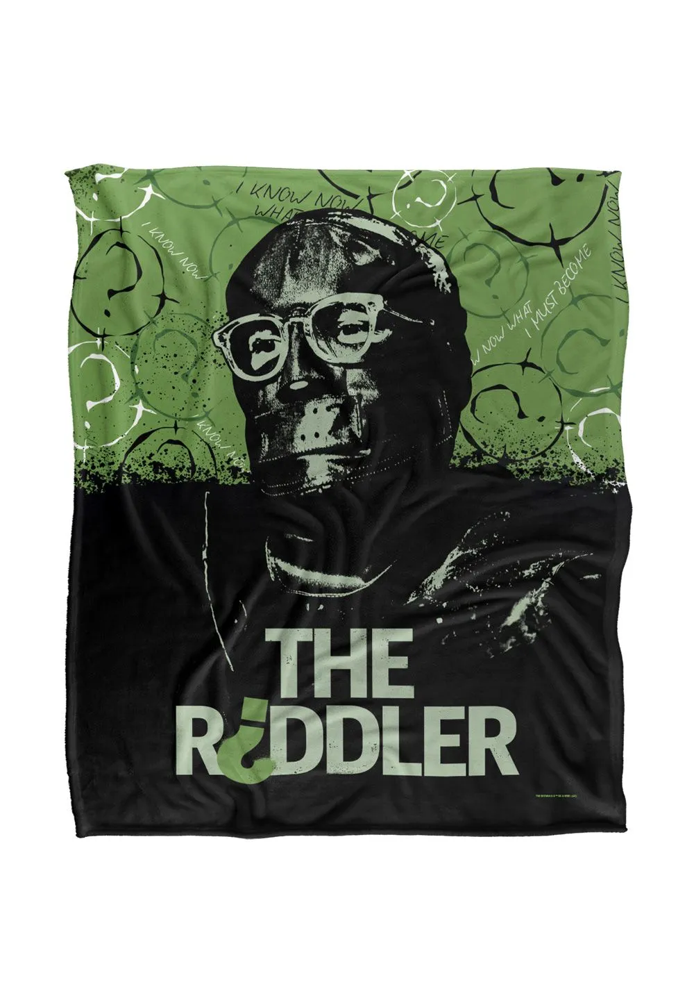 Batman The (2022) Blanket, The Riddler Silky Touch Super Soft Throw Blanket 152x127 cm in White