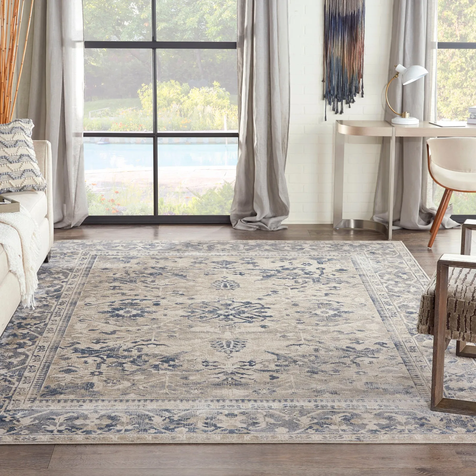 Malta 5 Rug Blue/Natural