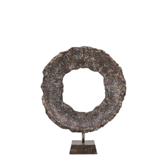 Crossland Grove Keanu Circle Sculpture 690mm, Orange 3