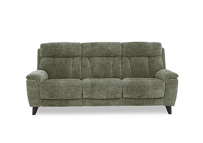 Dreamer 3 Seater Fabric Sofa - Olive Green