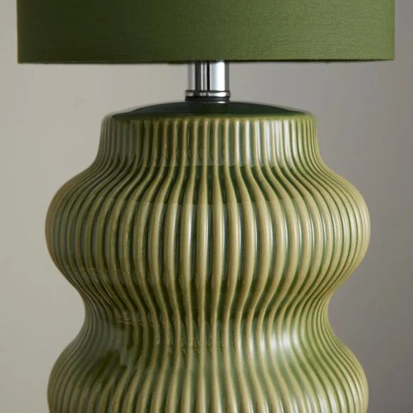 Pippin Ribbed Ceramic Table Lamp 3