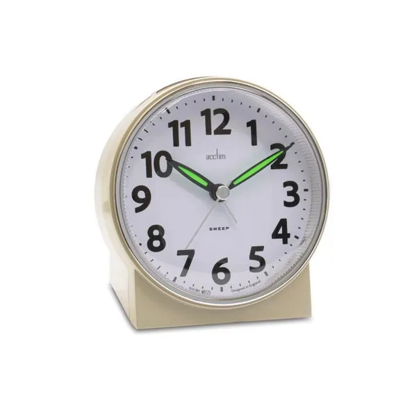Acctim Micah Non Ticking Analogue Alarm Clock 6