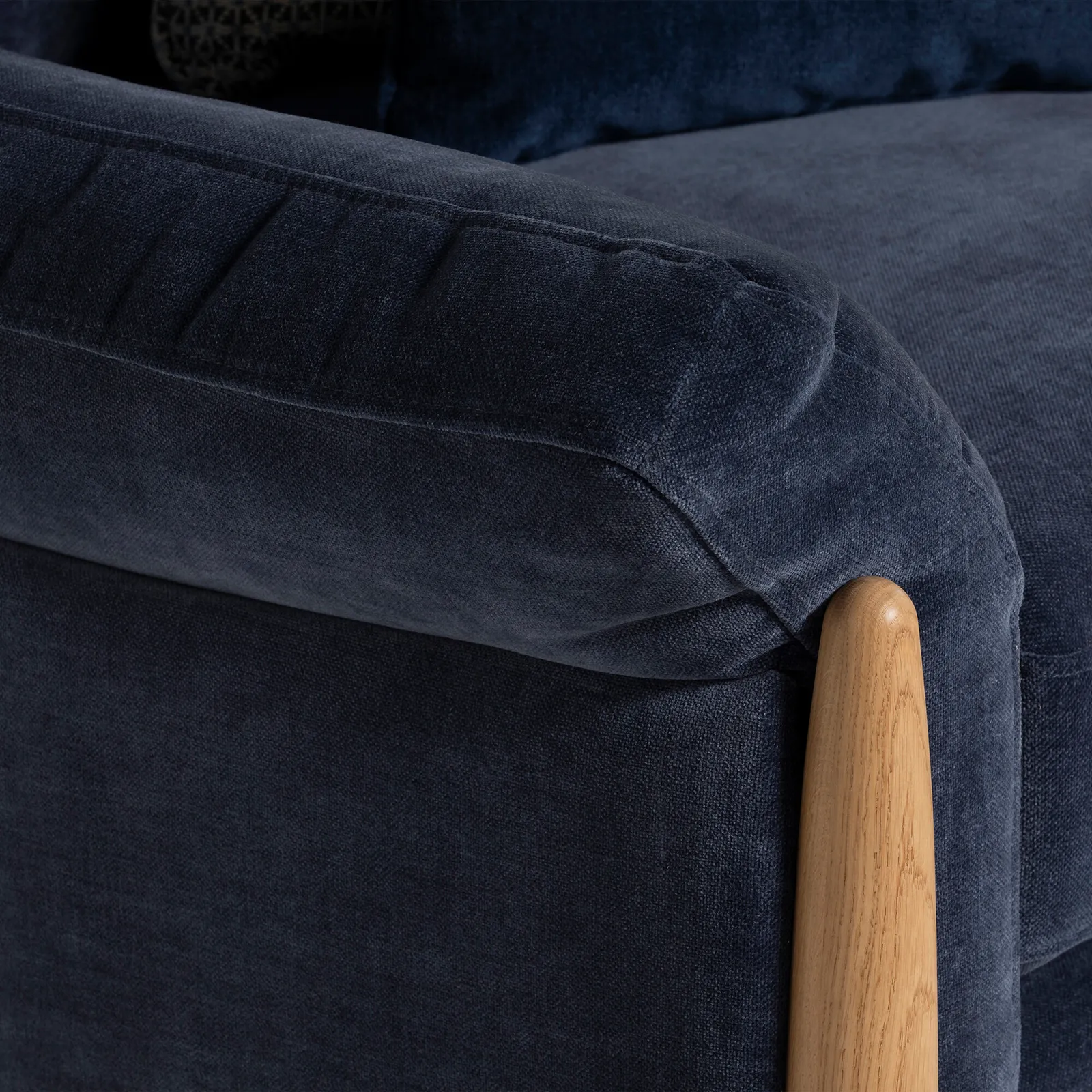 Ercol Clara Armchair, Blue Fabric | Barker & Stonehouse 3