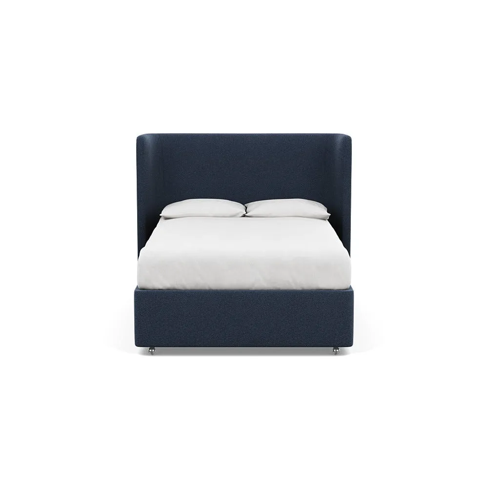 Heal's Monroe Headboard Double Boucle Indigo