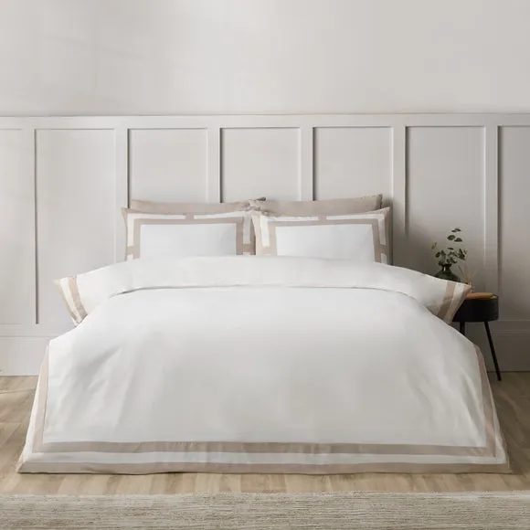 Catherine Lansfield So Soft Mono Panel Duvet Cover & Pillowcase Set 1