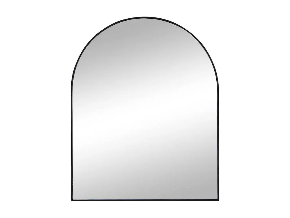 Vente-unique Arched Metal Mirror - L65 X H80 Cm - Black - MAILEN 2