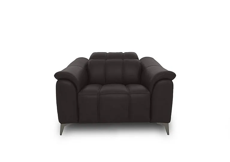 Angelo Leather Power Recliner Chair with Power Headrest - Starry Grey