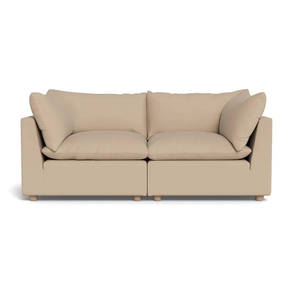Heal's Astrid 3 Seater Sofa Capelo Linen-Cotton Bamboo Natural Beech Feet 1