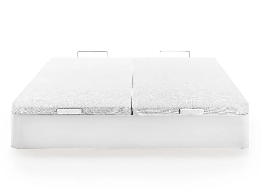 Vente-unique Ottoman Storage Bed Base - 180 X 200 Cm - Matt White - HESTIA By YSMÉE 2
