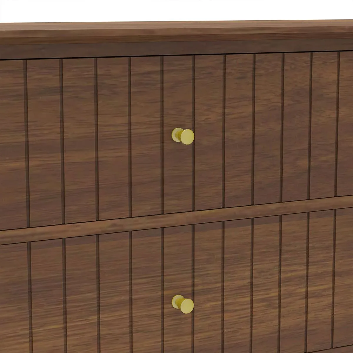Melody Maison Large Chest Of Drawers & Pair Of Bedside Tables - Hales Dark Wood Range in Brown 2