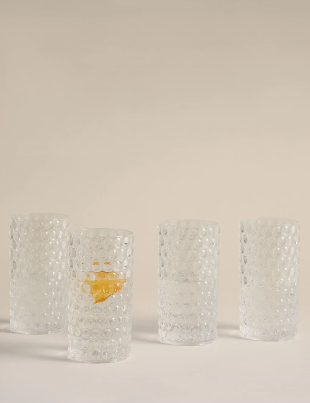 M&S Set of 4 Bobble Acrylic Picnic Hi Balls