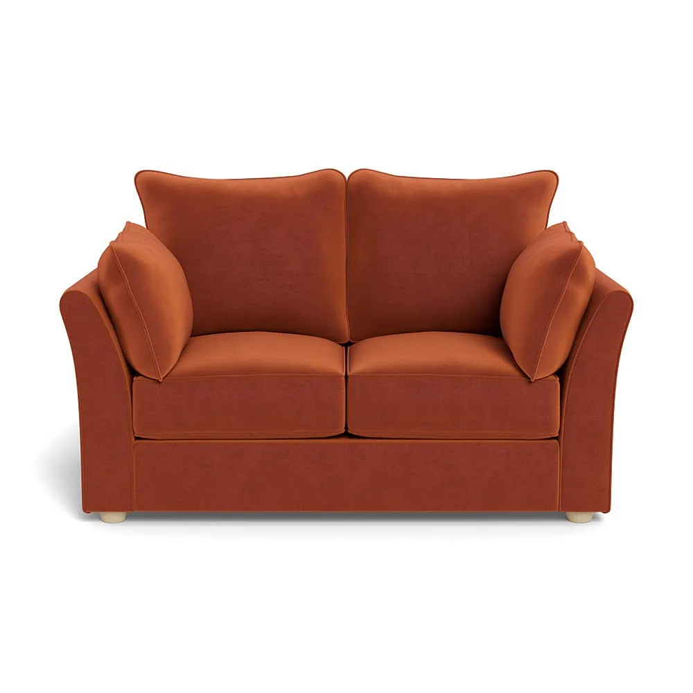 Heal's Tailor 2 Str Sofa Cotton Velvet Russet Natural Feet