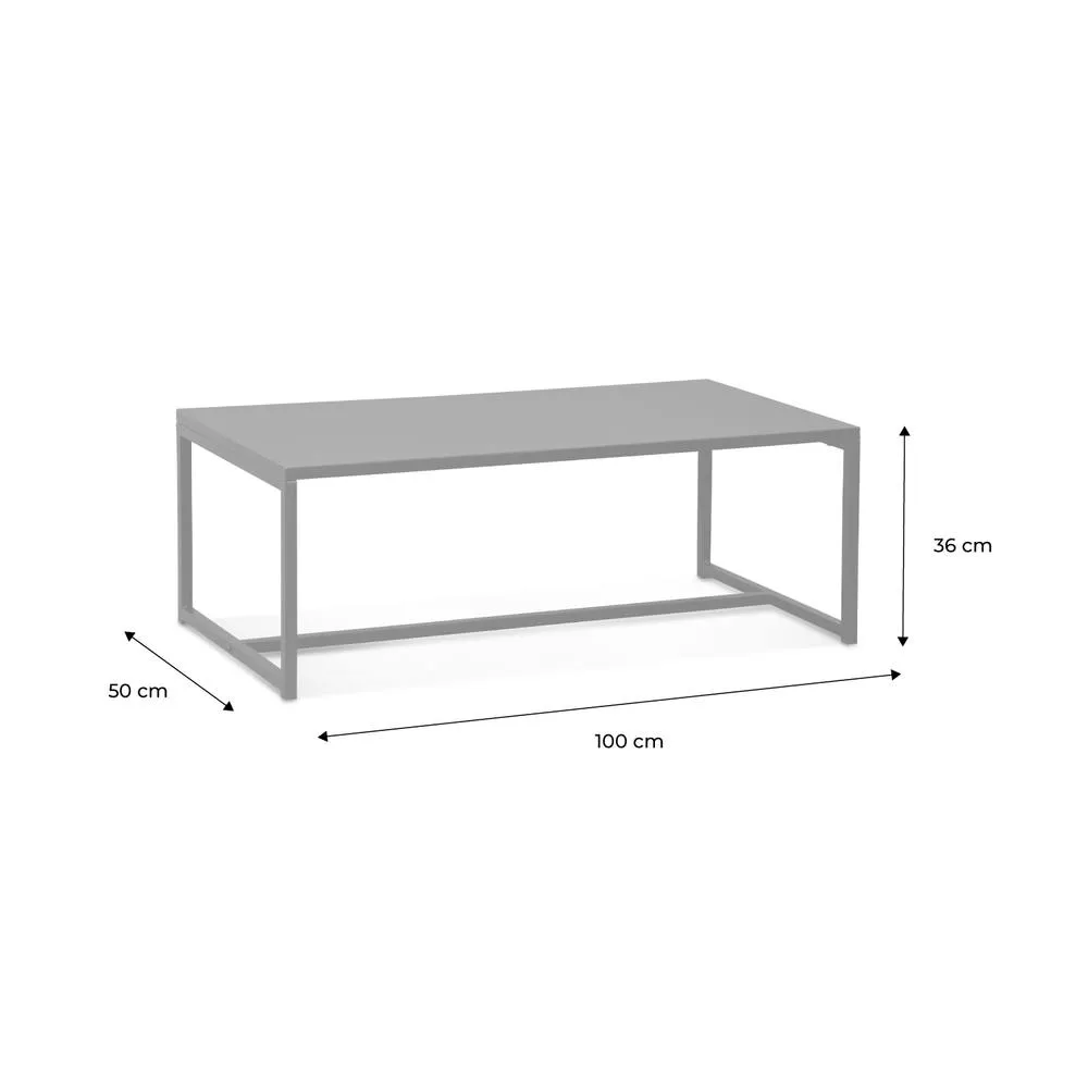 sweeek Metal Coffee Table With Metal Legs in Black 6