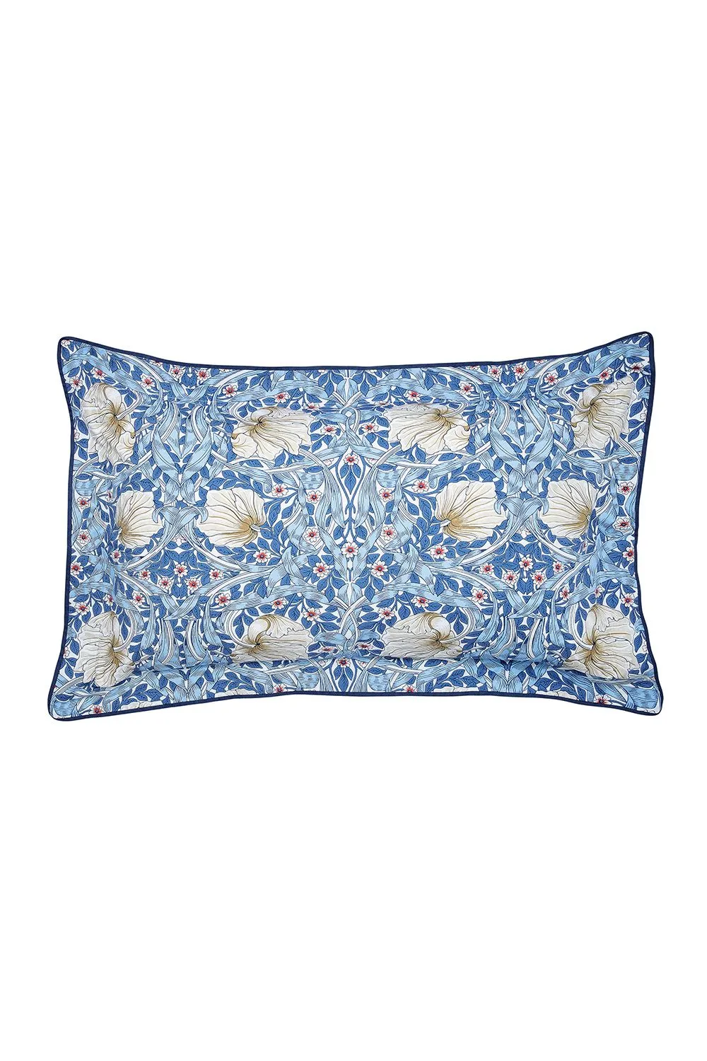 Morris & Co 'Pimpernel' Cotton Duvet Cover Set in Blue 3