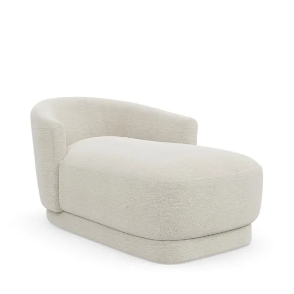 Carmen Chunky Chenille Chaise Longue 6