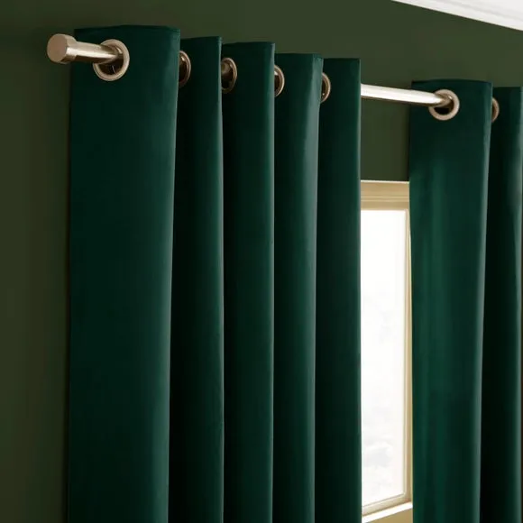 Luxe Velour Eyelet Curtains (Blackout Available)