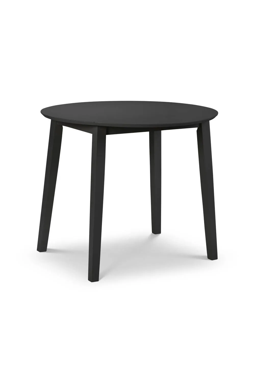 Julian Bowen Coast Round 2-4 Seater Drop Leaf Dining Table in Black 3