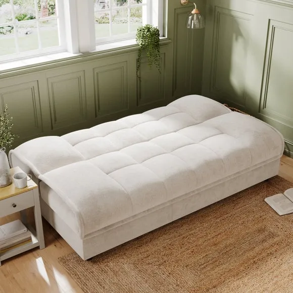 Emery Squish Soft Chenille Clic Clac Storage Sofa Bed 3