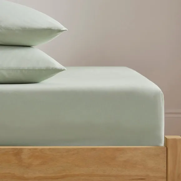 Soft Cotton Plain Fitted Sheet 3