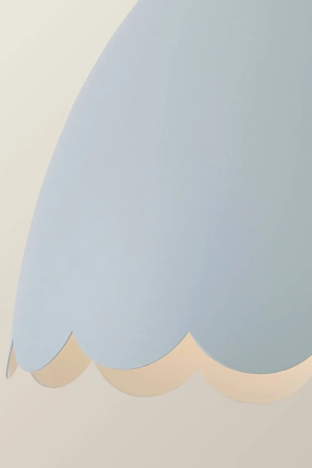 ValueLights Millie Pair of Flower Style Scallop Adjustable Wall Lights & Bulbs in Baby Blue 6