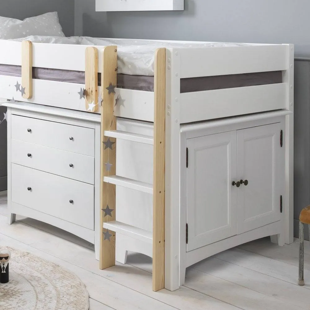 Nöa and Nani Una Sleepstation with Chest of Drawers, Cabinet & Desk in White 3