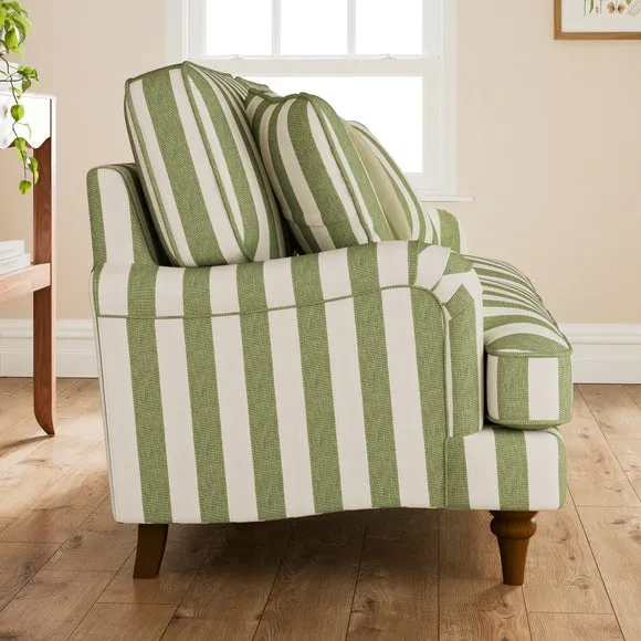 Beatrice II Woven Stripe 2 Seater Sofa 3